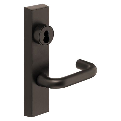Sargent 60-713-4 ETJ RHRB 20D Grade 1 Exit Device Trim Classroom Function Key Outside Unlocks/Locks Trim For Concealed Vertical Rod 8400 8600 Series Devices Sargent LFIC Less Core J Lever RHR Dark Oxidized Statuary Bronze Clear Coated