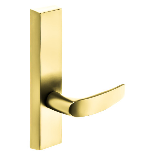 Sargent 710-6 ETB LHRB 3 Grade 1 Exit Device Trim Dummy For LP8600 LR8600 and LS8600 Series Devices B Lever LHR Bright Brass