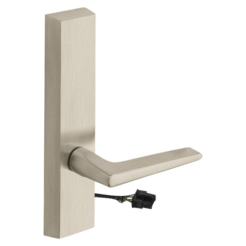 Sargent 774-8 ETF 12V RHRB 15 Grade 1 Electrified Exit Device Trim Fail Secure Power Off Locks Lever For Rim 8800 and NB8700 Series Devices F Lever 12V RHR Satin Nickel Plated Clear Coated