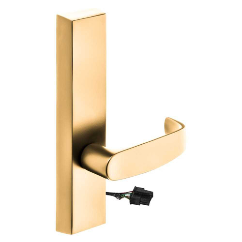 Sargent 774-8 ETL 24V LHRB 9 Grade 1 Electrified Exit Device Trim Fail Secure Power Off Locks Lever For Rim 8800 and NB8700 Series Devices L Lever 24V LHR Bright Bronze Clear Coated 774-8 ETL 24V LHRB 9