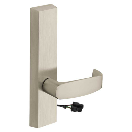 Sargent 774-8 ETL 12V LHRB 15 Grade 1 Electrified Exit Device Trim Fail Secure Power Off Locks Lever For Rim 8800 and NB8700 Series Devices L Lever 12V LHR Satin Nickel Plated Clear Coated 774-8 ETL 12V LHRB 15