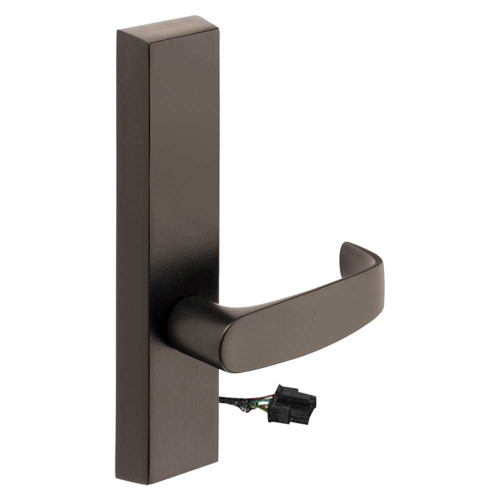 Sargent 774-8 ETL 12V RHRB 10BL Grade 1 Electrified Exit Device Trim Fail Secure Power Off Locks Lever For Rim 8800 and NB8700 Series Devices L Lever 12V RHR Oxidized Satin Bronze Relieved Clear Coated 774-8 ETL 12V RHRB 10BL