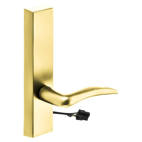 Sargent 774-8 ETA 24V LHRB 3 Grade 1 Electrified Exit Device Trim Fail Secure Power Off Locks Lever For Rim 8800 and NB8700 Series Devices A Lever 24V LHR Bright Brass 774-8 ETA 24V LHRB 3
