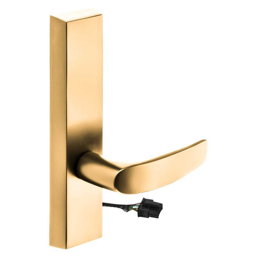 Sargent 774-8 ETB 12V LHRB 9 Grade 1 Electrified Exit Device Trim Fail Secure Power Off Locks Lever For Rim 8800 and NB8700 Series Devices B Lever 12V LHR Bright Bronze Clear Coated 774-8 ETB 12V LHRB 9