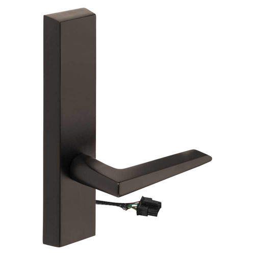 Sargent 774-8 ETF 24V LHRB 20D Grade 1 Electrified Exit Device Trim Fail Secure Power Off Locks Lever For Rim 8800 and NB8700 Series Devices F Lever 24V LHR Dark Oxidized Statuary Bronze Clear Coated 774-8 ETF 24V LHRB 20D