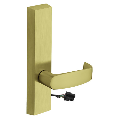 Sargent 774-8 ETL 12V RHRB 4 Grade 1 Electrified Exit Device Trim Fail Secure Power Off Locks Lever For Rim 8800 and NB8700 Series Devices L Lever 12V RHR Satin Brass