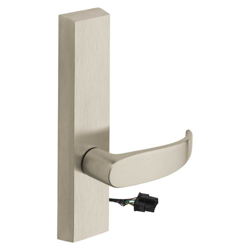 Sargent 774-8 ETP 24V LHRB 15 Grade 1 Electrified Exit Device Trim Fail Secure Power Off Locks Lever For Rim 8800 and NB8700 Series Devices P Lever 24V LHR Satin Nickel Plated Clear Coated 774-8 ETP 24V LHRB 15