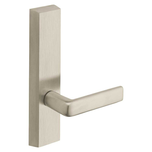 Sargent 715 ETE LHRB 15 Grade 1 Exit Device Trim Passage Function For Surface Vertical Rod and Mortise 8700 8900 Series Devices E Lever LHR Satin Nickel Plated Clear Coated 715 ETE LHRB 15