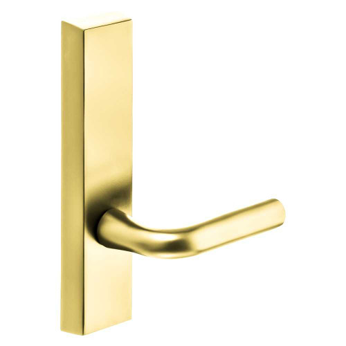 Sargent 715-4 ETW LHRB 3 Grade 1 Exit Device Trim Passage Function For Concealed Vertical Rod 8400 8600 Series Devices W Lever LHR Bright Brass 715-4 ETW LHRB 3