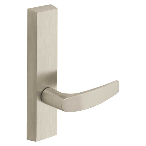 Sargent 715-4 ETB LHRB 15 Grade 1 Exit Device Trim Passage Function For Concealed Vertical Rod 8400 8600 Series Devices B Lever LHR Satin Nickel Plated Clear Coated 715-4 ETB LHRB 15