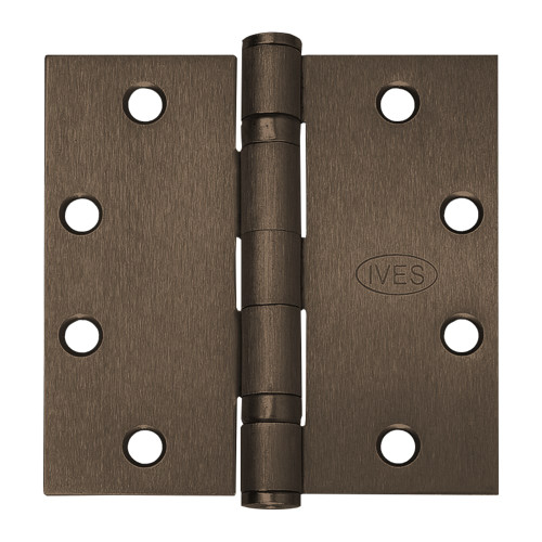 IVES 5BB1 4.5X4.5 613 5-Knuckle Ball Bearing Hinge Standard Weight 4-1/2 x 4-1/2 Oil Rubbed Bronze Finish