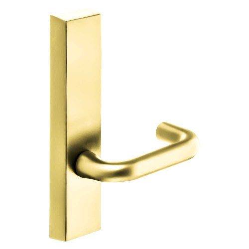Sargent 710-4 ETJ LHRB 3 Grade 1 Exit Device Trim Dummy For Concealed Vertical Rod 8400 8600 Series Devices J Lever LHR Bright Brass 710-4 ETJ LHRB 3