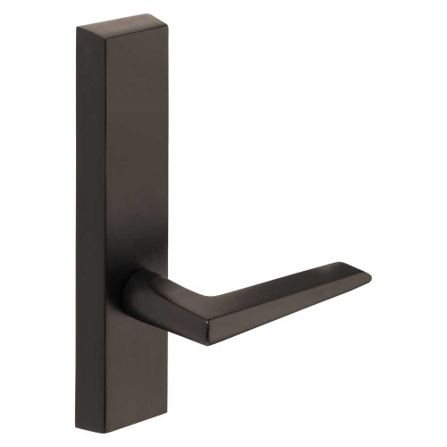 Sargent 710-6 ETF RHRB 20D Grade 1 Exit Device Trim Dummy For LP8600 LR8600 and LS8600 Series Devices F Lever RHR Dark Oxidized Statuary Bronze Clear Coated 710-6 ETF RHRB 20D