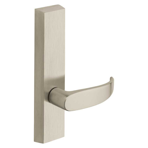 Sargent 715-8 ETP RHRB 15 Grade 1 Exit Device Trim Passage Function For Rim 8800 and NB8700 Series Devices P Lever RHR Satin Nickel Plated Clear Coated 715-8 ETP RHRB 15