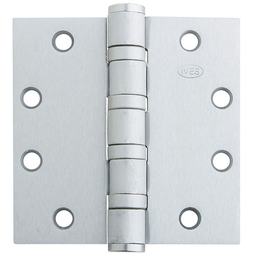 IVES 5BB1HW 5.0X5.0 652 5-Knuckle Ball Bearing Hinge Heavy Weight 5 x 5 Satin Chrome Finish