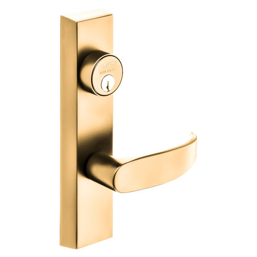 Sargent 774-4 ETP 12V RHRB 9 Grade 1 Electrified Exit Device Trim Fail Secure Power Off Locks Lever For Concealed Vertical Rod 8400 8600 Series Devices P Lever 12V RHR Bright Bronze Clear Coated