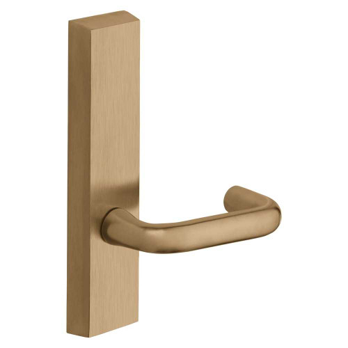 Sargent 715-8 ETJ RHRB 10 Grade 1 Exit Device Trim Passage Function For Rim 8800 and NB8700 Series Devices J Lever RHR Satin Bronze Clear Coated 715-8 ETJ RHRB 10