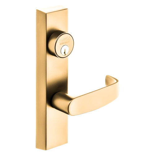 Sargent 773-8 ETL 24V RHRB 9 Grade 1 Electrified Exit Device Trim Fail Safe Power Off Unlocks Lever For Rim 8800 and NB8700 Series Devices L Lever 24V RHR Bright Bronze Clear Coated