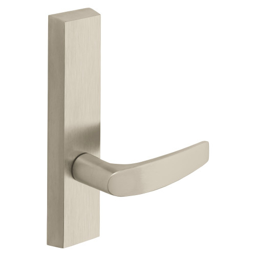 Sargent 710-4 ETB LHRB 15 Grade 1 Exit Device Trim Dummy For Concealed Vertical Rod 8400 8600 Series Devices B Lever LHR Satin Nickel Plated Clear Coated