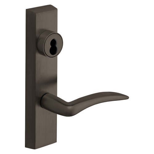 Sargent 60-713 ETA LHRB 10B Grade 1 Exit Device Trim Classroom Function Key Outside Unlocks/Locks Trim For Surface Vertical Rod and Mortise 8700 8900 Series Devices Sargent LFIC Less Core A Lever LHR Dark Oxidized Satin Bronze Oil Rubbed