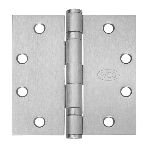 IVES 5BB1 4.5X4.5 652 5-Knuckle Ball Bearing Hinge Standard Weight 4-1/2 x 4-1/2 Satin Chrome Finish