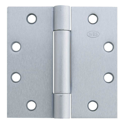 IVES 3CB1HW 4.5X4.5 652 3-Knuckle Concealed Bearing Hinge Heavy Weight 4-1/2 x 4-1/2 Satin Chrome Finish 3CB1HW 4.5X4.5 652