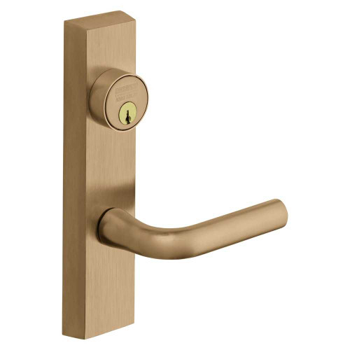 Sargent 776-8 ETW 12V LHRB 10 Grade 1 Electrified Exit Device Trim Fail Secure Power Off Locks Lever Key Retracts Latch For Rim 8800 and NB8700 Series Devices Rim Cylinder W Lever 12V LHR Satin Bronze Clear Coated 776-8 ETW 12V LHRB 10