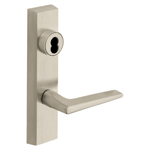 Sargent 70-775-8 ETF 12V LHRB 15 Grade 1 Electrified Exit Device Trim Fail Safe Power Off Unlocks Lever Key Retracts Latch For Rim 8800 and NB8700 Series Devices SFIC Prep Less Core F Lever 12V LHR Satin Nickel Plated Clear Coated
