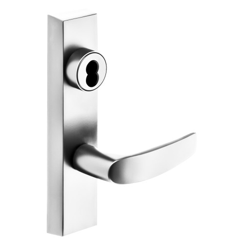 Sargent 70-776-8 ETB 12V RHRB 26 Grade 1 Electrified Exit Device Trim Fail Secure Power Off Locks Lever Key Retracts Latch For Rim 8800 and NB8700 Series Devices SFIC Prep Less Core B Lever 12V RHR Bright Chrome