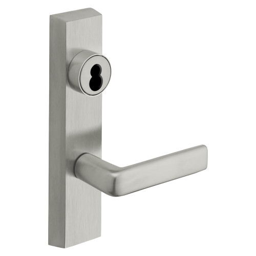 Sargent 60-776-8 ETE 12V RHRB 26D Grade 1 Electrified Exit Device Trim Fail Secure Power Off Locks Lever Key Retracts Latch For Rim 8800 and NB8700 Series Devices Sargent LFIC Less Core E Lever 12V RHR Satin Chrome