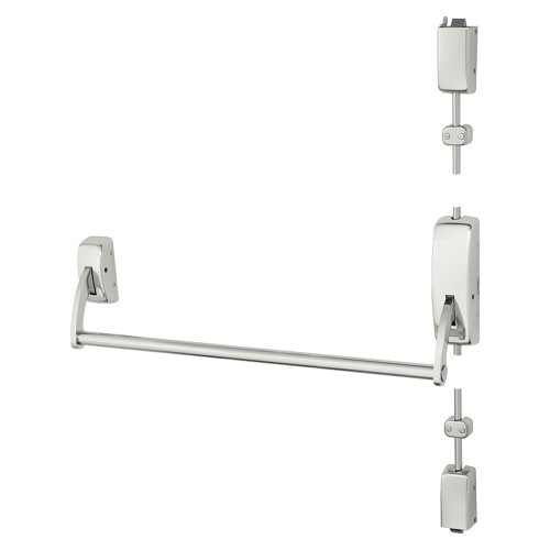 Sargent 9763 RHR 32 Surface Vertical Rod Exit Device Classroom Thumbpiece Less Trim RHR Bright Stainless Steel 9763 RHR 32