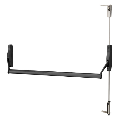 Sargent 12-9410 LHR 20D CVR Narrow Stile Crossbar Exit Device Fire Rated LHR Exit Only Statuary Bronze Dark Powder Coated 12-9410 LHR 20D