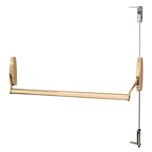 Sargent 12-9410 RHR 9 CVR Narrow Stile Crossbar Exit Device Fire Rated RHR Exit Only Bright Bronze 12-9410 RHR 9
