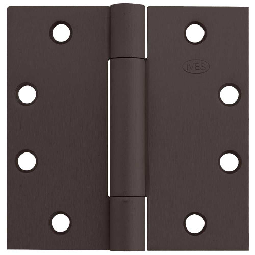 IVES 3SP1 4.5X4.5 640 3-Knuckle Spring Hinge Standard Weight 4-1/2 x 4-1/2 Oil Rubbed Bronze Finish 3SP1 4.5X4.5 640