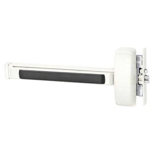 Sargent 16-8910E RHR WSP Grade 1 Mortise Exit Bar Wide Stile Pushpad 32 Device Exit Only Cylinder Dogging Cylinder Included White Suede Powder Coat Finish Right Hand Reverse
