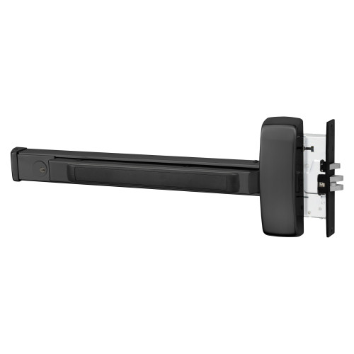 Sargent 16-8910E LHR 20D Grade 1 Mortise Exit Bar Wide Stile Pushpad 32 Device Exit Only Cylinder Dogging Cylinder Included Dark Oxidized Statuary Bronze Clear Coated Finish Left Hand Reverse