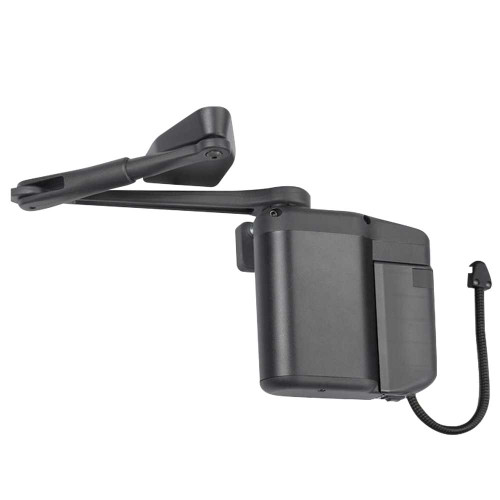 Norton 5833XNPB 693T ADAEZ PRO PLUS Door Operator Kit Push Side Parallel Arm Operator ADA1015P Hardwire Kit and 2 Narrow Style Push Buttons Black Textured Powder Coat Finish 5833XNPB 693T