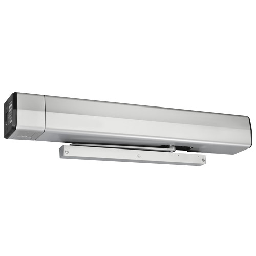 Norton 6051R 689 Low Energy Surface Mounted Electrohydraulic Door Operator Double Egress Arm & Slide Track Arm Standard Pull Side Mounted Double Egress Up to 36 Door 85 Deg - 110 Deg Swing Aluminum Painted Finish Right Hand Double Egress 6051R 689