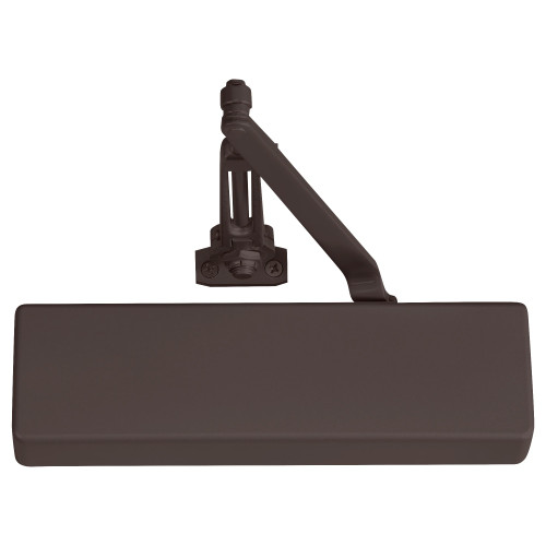 Norton 7500H-DA SN 690 Grade 1 Tri Mount Friction Hold Open Door Closer Push or Pull Side Regular Arm Size 1 to 6 Delayed Action Plastic Cover Dark Bronze Painted Finish Non-Handed