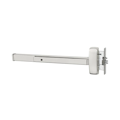 Sargent 1943-8916F LHR 32 Grade 1 Mortise Exit Bar Wide Stile Pushpad 36 Device Classroom Security Function Flush End Cap Hex Key Dogging Less Lexan Push Pad Touchbar Bright Stainless Steel Finish Left Hand Reverse 1943-8916F LHR 32