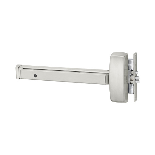 Sargent 19-8910E RHR 32D Grade 1 Mortise Exit Bar Wide Stile Pushpad 32 Device Exit Only Hex Key Dogging Less Lexan Push Pad Touchbar Satin Stainless Steel Finish Right Hand Reverse
