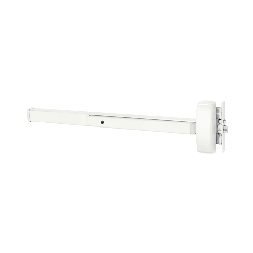 Sargent 1943-8973G LHR WSP Grade 1 Mortise Exit Bar Wide Stile Pushpad 48 Device Device to Accept Electrified Trim Function Flush End Cap Hex Key Dogging Less Lexan Push Pad Touchbar White Suede Powder Coat Finish Left Hand Reverse 1943-8973G LHR WSP