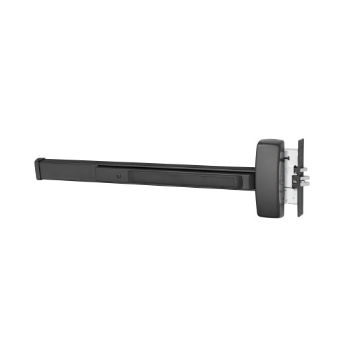 Sargent 43-8904G RHR BSP Grade 1 Mortise Exit Bar Wide Stile Pushpad 48 Device Night Latch Function Flush End Cap Hex Key Dogging Black Suede Powder Coat Finish Right Hand Reverse 43-8904G RHR BSP