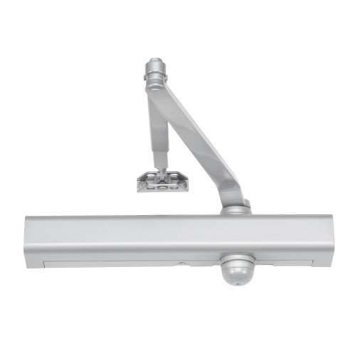 Norton 8301DA 689 Grade 1 Surface Closer Hydraulic Tri Mount Push or Pull Side Mounting Regular Arm Delay Plastic Cover Size 1 to 6 Aluminum Painted Finish Non-Handed 8301DA 689