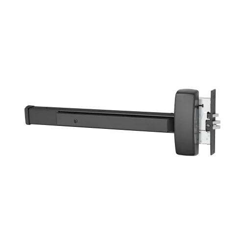Sargent 19-8940E RHR BSP Grade 1 Mortise Exit Bar Wide Stile Pushpad 32 Device Dummy Function Hex Key Dogging Less Lexan Push Pad Touchbar Black Suede Powder Coat Finish Right Hand Reverse 19-8940E RHR BSP