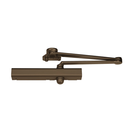 Norton CLP8301 691 Grade 1 Surface Closer Hydraulic Parallel Arm Push Side Mounting Parallel Arm Heavy Duty with 85 Deg to 110 Deg Swing Positive Stop Adjustable Backcheck Plastic Cover Size 1 to 6 Light Bronze Painted Finish Non-Handed CLP8301 691