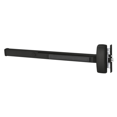 Sargent 16-8910J RHR BSP Grade 1 Mortise Exit Bar Wide Stile Pushpad 42 Device Exit Only Cylinder Dogging Cylinder Included Black Suede Powder Coat Finish Right Hand Reverse
