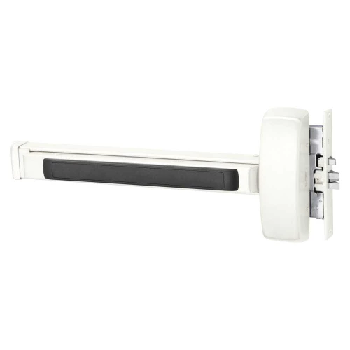 Sargent 16-8904E LHR WSP Grade 1 Mortise Exit Bar Wide Stile Pushpad 32 Device Night Latch Function Cylinder Dogging Cylinder Included White Suede Powder Coat Finish Left Hand Reverse 16-8904E LHR WSP