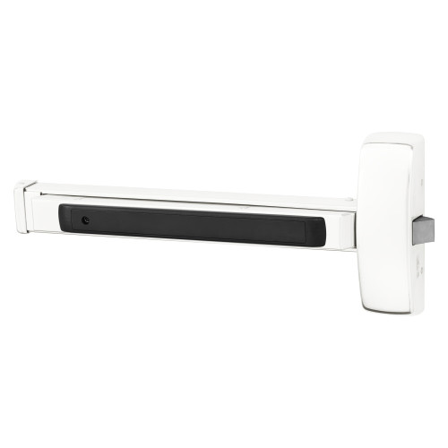 Sargent 55-8804E WSP Grade 1 Rim Exit Bar Wide Stile Pushpad 32 Device Night Latch Function Request to Exit Switch Hex Key Dogging White Suede Powder Coat Finish Field Reversible