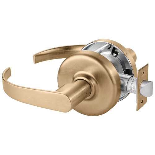 Corbin Russwin CL3810 PZD 612 Grade 2 Passage or Closet Cylindrical Lock Princeton Lever Satin Bronze Clear Coated Finish Non-handed